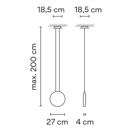 Lampa wisząca COSMOS 2501 VIBIA