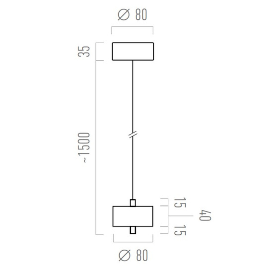 Oprawa wisząca Otel C Z SNW TRIAC Chors