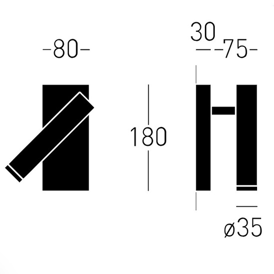 Moi C ON SW TRIAC kinkiet natynkowy