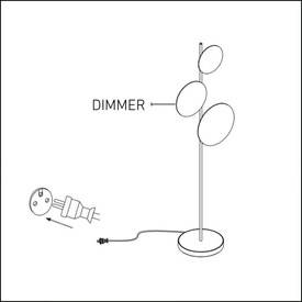 Lampa podłogowa Ambiente A 3000K Touch Dim CHORS 