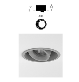 Oprawa wpuszczana Maxime R 100 IN SNW Chors
