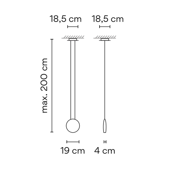 Lampa wisząca COSMOS 2500 VIBIA