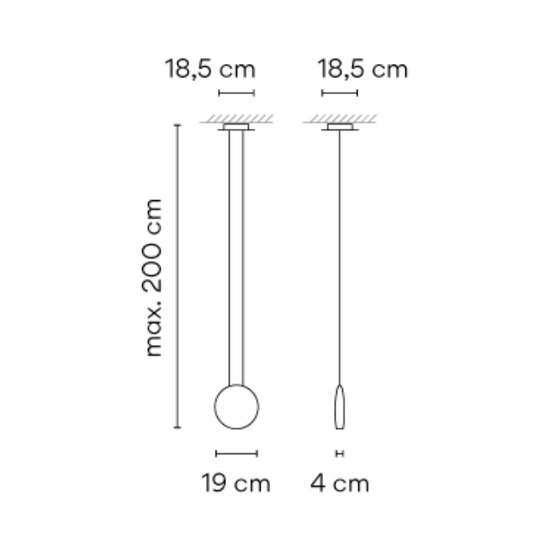 Lampa wisząca COSMOS VIBIA SMALL