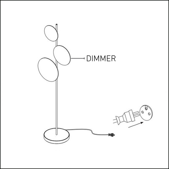 Lampa podłogowa Ambiente B 4000K Touch Dim CHORS 