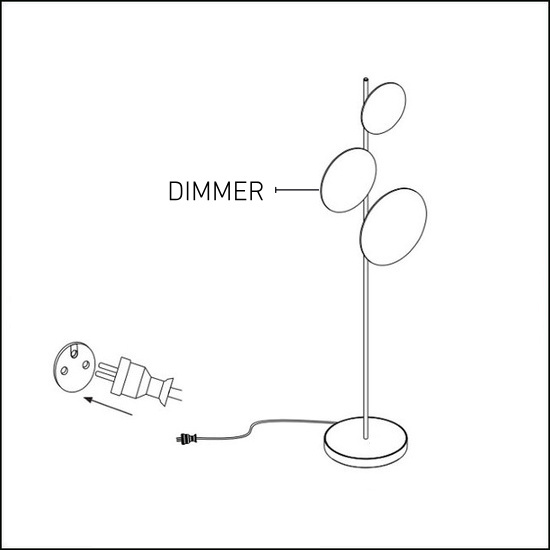 Lampa podłogowa Ambiente A 3000K Touch Dim CHORS 